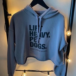 Tango Charlie Apparel cropped hoodie, sz M